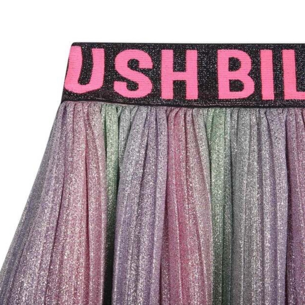 Billieblush skirt metallic pleated multicolor shimmer girl size 10 rainbow NWOT - Picture 9 of 9